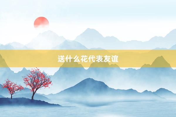 送什么花代表友谊